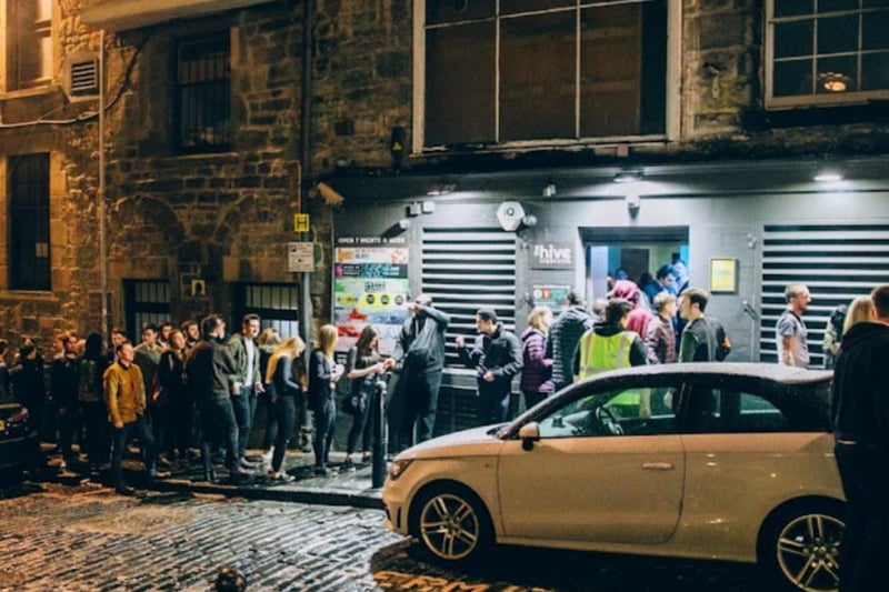 Regualr drinks promotions, free entry, and a relaxed atmosphere make The Hive, on NIddry Street, a popular destination for students and younger clubbers.