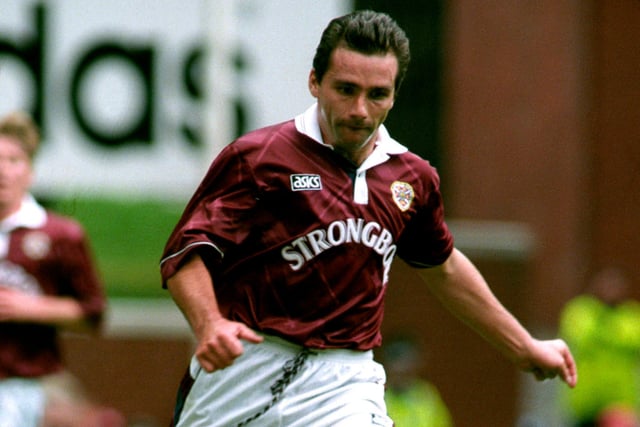 The winger was a star across two spells at Tynecastle. Came on as a second-half sub for Colin Miller.