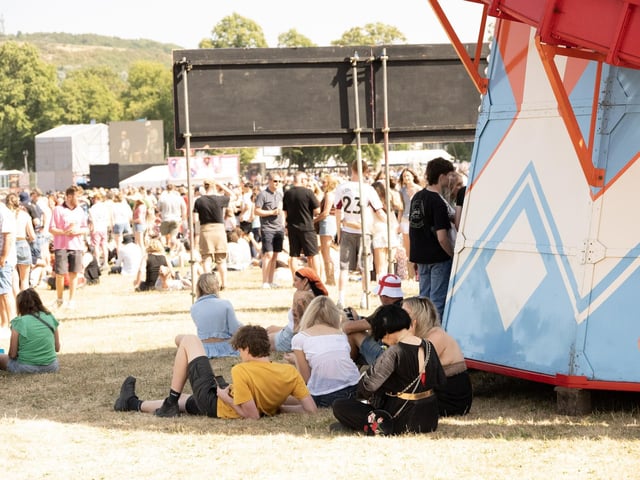 Taking a well earned breather at Tramlines