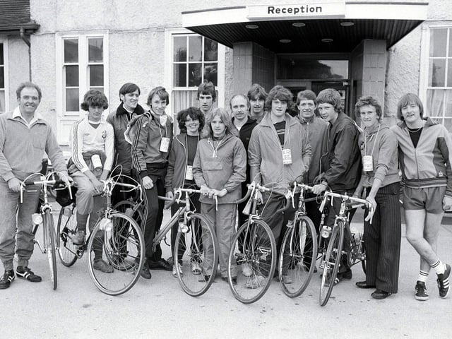 Sponsored bike ride in aid of the hospital in 1979
