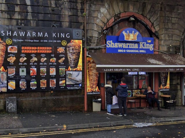 Shawarma King is a much-loved takeaway underneath the bridge in Glasgow's King Street. It gets busy on the evenings but queuing is worth the wait - the food has been described as"absolutely delicious, so juicy and flavourful".