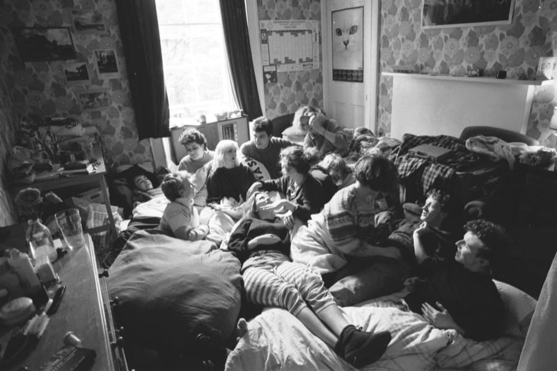 With accommodation at a premium during the Edinburgh Festival, a dozen or more Fringe performers shared one bedroom in August 1986.