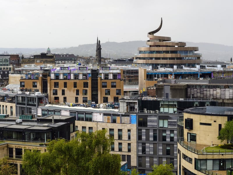 The cranes having departed, locals caught their first proper glimpse at the new St James Quarter development last year.