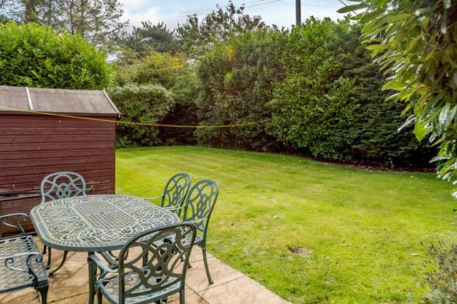The property features a mature garden with high level hedging for seclusion and privacy.

Picture: Right Move