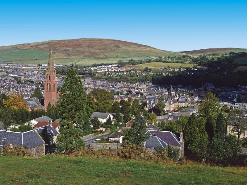 House prices in the Scottish Borders, with its largest town of Galashiels, are now averaging £124,100 - a yearly rise of 0.6 per cent.