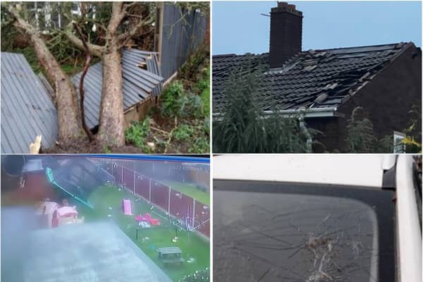 A tornado carved a trail of destruction through Thorne yesterday afternoon. (Photos: Matthew Daniels/Laura Wraith).