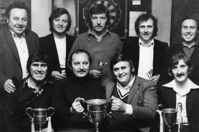 The White Horse Room darts team in 1976. Spot anyone you know?