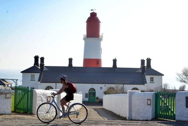 There's acres of clifftop space for picnics at this National Trust spot with the backdrop of one of the area's most distinctive lighthouses.