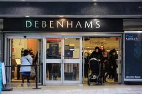 Sheffield enters tier 3 restrictions as the 2nd lockdown ends with shops reopening. Debenhams, The Moor. Picture: Chris Etchells