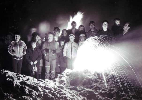 Bonfire night at Norfolk Park5 November 1984