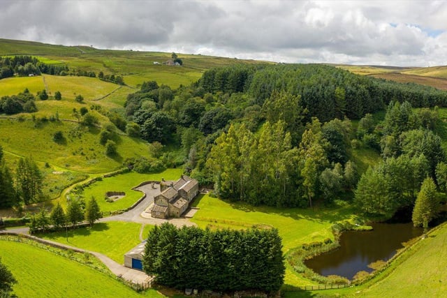 Estate agent Knight Frank says the approach to Roundhill can only be described as stunning, and the property offers something extremely special and unique. It is on the market for £1.85 million.