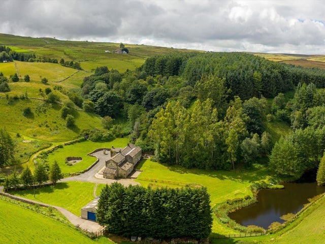Estate agent Knight Frank says the approach to Roundhill can only be described as stunning, and the property offers something extremely special and unique. It is on the market for £1.85 million.