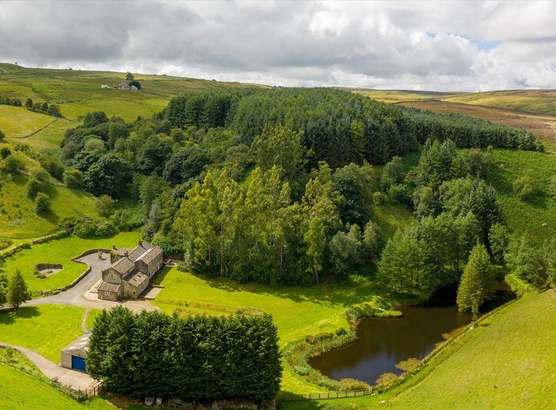 Estate agent Knight Frank says the approach to Roundhill can only be described as stunning, and the property offers something extremely special and unique. It is on the market for £1.85 million.