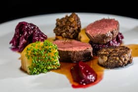 Juke & Loe at The Milestone in Kelham Island, is one of several restaurants in and around Sheffield to be recommended in the Michelin Guide. Pictured is a venison dish at Juke & Loe with beetroot, red cabbage and meatloaf.
