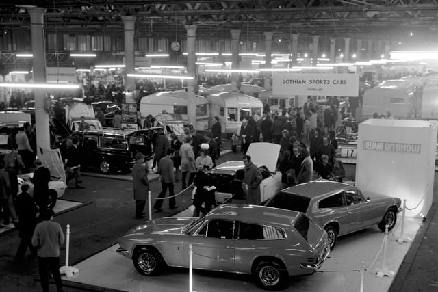 You may not recognise Waverley Market from this photo.
It shows just some of the cars at the East of Scotland Motor Show.