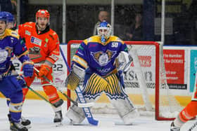 Tanner Eberle looking to exploit a gap in Fife.