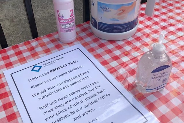 Visitors are encouraged to use sanitiser spray and wipes on hard surfaces that they use