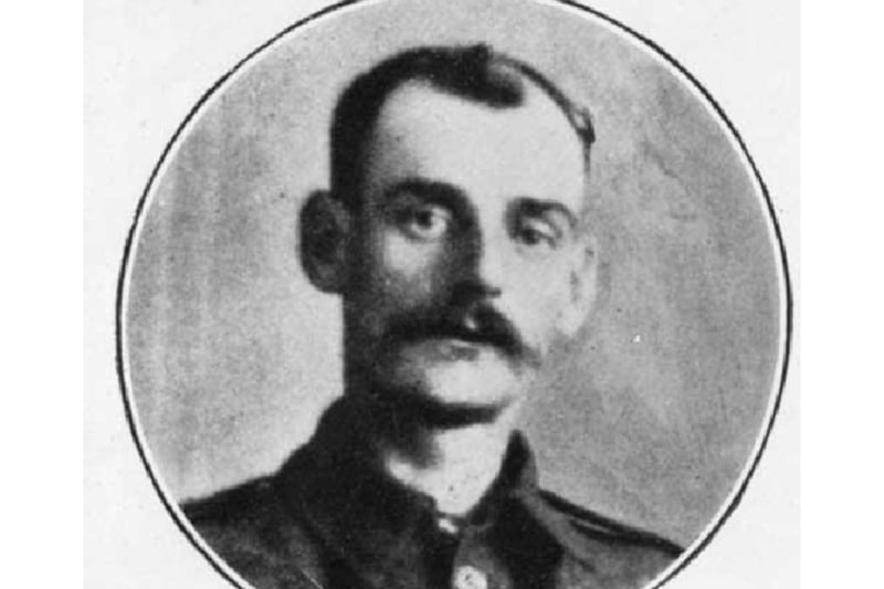 A plaque has been put in place to remember four brothers, killed in World War One, including John Thomas Pridmore, pictured.