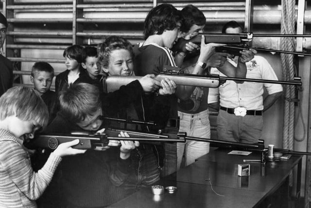 Were you pictured taking aim in this scene of rifle shooting at Boldon Comprehensive?