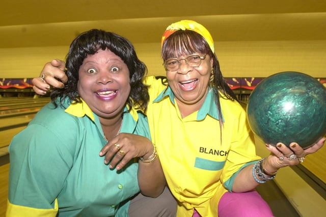 Who remembers when Lilt ladies, left, Hazel Palmer and Blanche Williams,  came to bowl at AMF Bowling, Firth Park in 2001?
