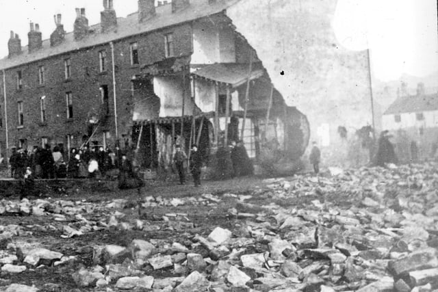 Great Sheffield Flood 1864 - remains of Brick Row and Holme Lane, Hillsborough 