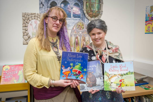 Over 800 pupils will be dressing up as their favourite book characters
Pictured: Organisers of the event, Librarian Gemma Whiley and English Lead teacher, Kelly Horsley. Picture: Habibur Rahman