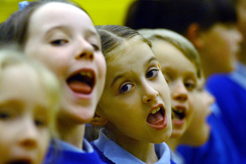 Schools from all over South Tyneside joined together for a singalong at Temple Park in 2005. Remember it?