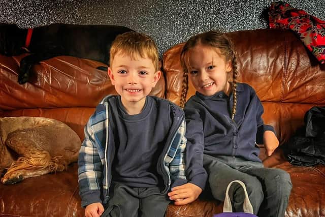 Eight-year-old Betsy loves being a big sister to brother Bohdi.