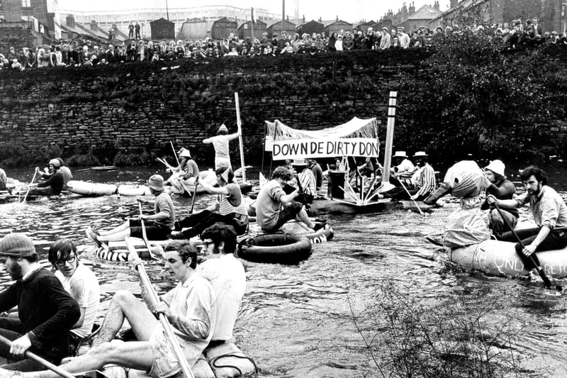 The Sheffield University Rag Boat Race... October 1970