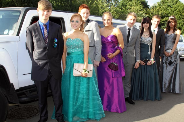 NDET 27-6-12 MC 10
Clowne's heritage High School prom at Ringwood Hall - Lewis Parkinson, Sophie Wheatley, Luke Harding, Rebecca Whiting, Corey Mead, Georgia Jefferies, Liam Reynolds and Phoebe Mousley.