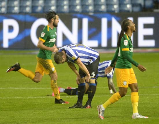 Jülian Borner had a goal disallowed for Sheffield Wednesday. (Pic Steve Ellis)