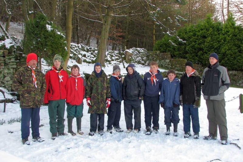 The 3rd Buxton scouts on camp in April 2008