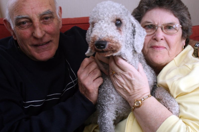 John and Norman Bennett, of Staveley, were saved from gas poisoning by their dog Penny in 2007.