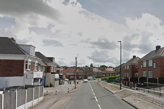 Nodder Road in Woodthorpe, Sheffield, where a man was stabbed (pic: Google)
