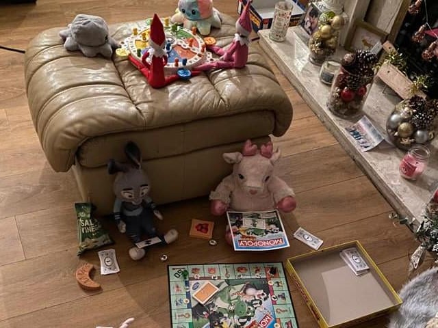 Amanda Kilbride created a games night scene with her elves.