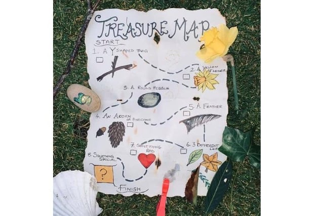 "I created an outdoor treasure hunt for the children to do in my garden, and surrounding area when we decided to go for a walk for our daily exercise!"