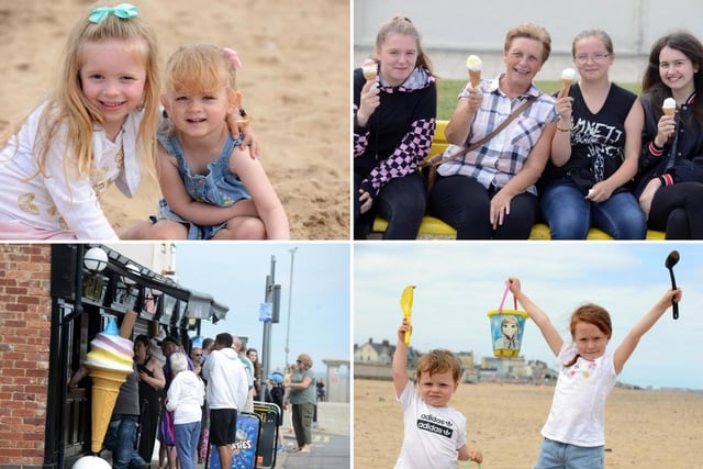 People were pictured enjoying a day out at Seaton Carew beach.