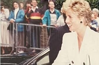 Princess Diana visited the Chesterfield offices of Relate in her role as patron of the charity in 1993. Photo courtesy of Relate.