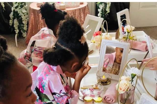Children’s pamper party.