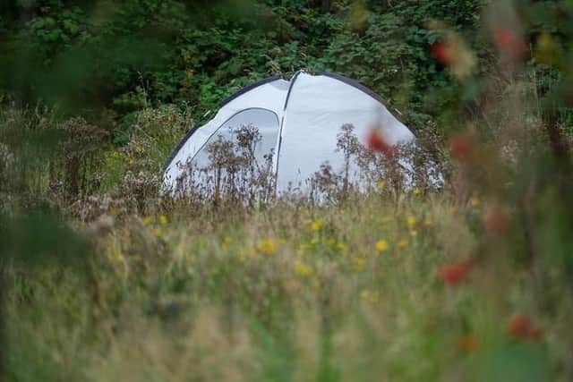 Concerns have been expressed for homeless people after tents appeared on land near the Manor estate in Sheffield