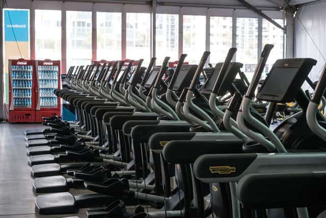 Gyms in Sheffield have reopened today on April 12. (Photo by YASUYOSHI CHIBA/AFP via Getty Images)