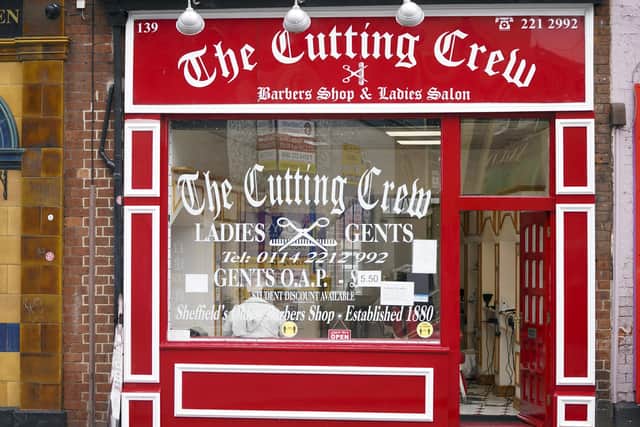 The Cutting Crew on London Road has been open since 1880 and is claimed to be Sheffield’s oldest barber shop. Picture Scott Merrylees