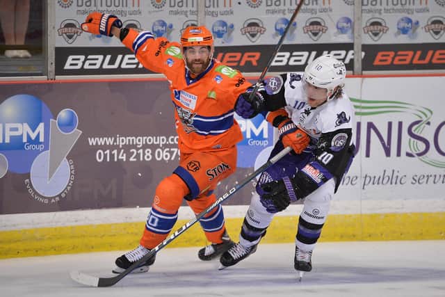 John Armstrong in action for Sheffield Steelers. Pic: Dean Woolley