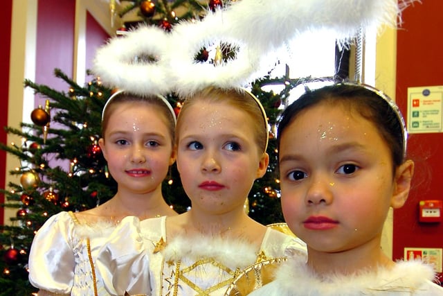 Hill House School's Russian Nativity players, from left, Amelia Colbear, Jennifer Wilsdon and Amelia Brocklehurst, all aged six in 2008