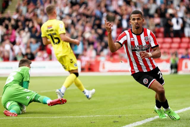 Iliman Ndiaye of Sheffield United celebrates after scoring against Millwall (Cameron Smith/Getty Images)