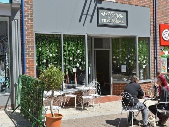 Vintage Tea Rooms at Steeplegate in Chesterfield have received a five-out-of-five food hygiene score following an inspection carried out on September 22.