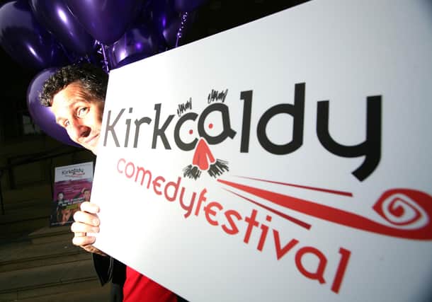 Adam Hills at launch of Kirkcaldy Comedy Festival (Pic: Walter Neilson)