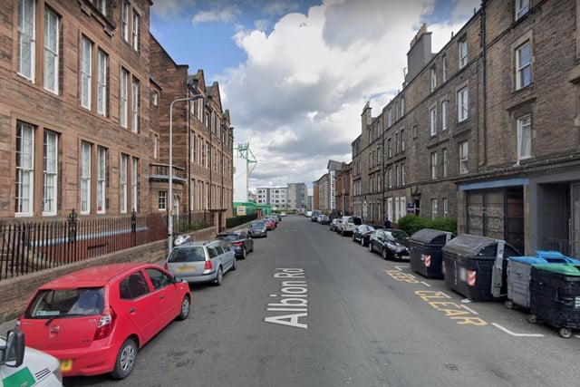 Two-way temporary traffic lights for cherry picker access at Albion Terrace.