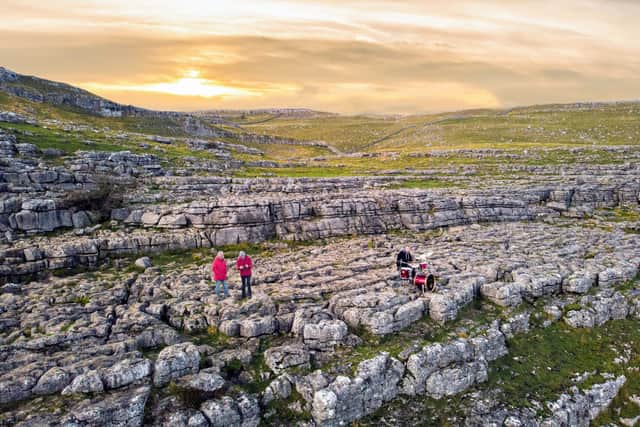 Ben filmed a drumming video at the top of Malham Cove. The video involved taking a drum kit, drone as well as the camera equipment to the top of the Cove.