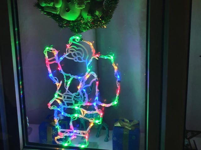 The Allen family in Southsea already have their Christmas decorations up.